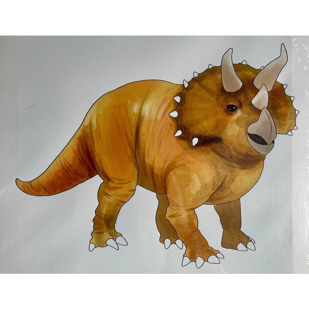 Triceratops Dinosaur Canvas Print Decor - Picture 3 of 3
